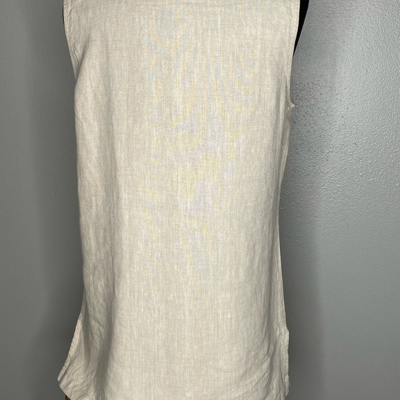 Linden Hill 100% Linen Tank Top | Size Medium - Picture 4 of 5